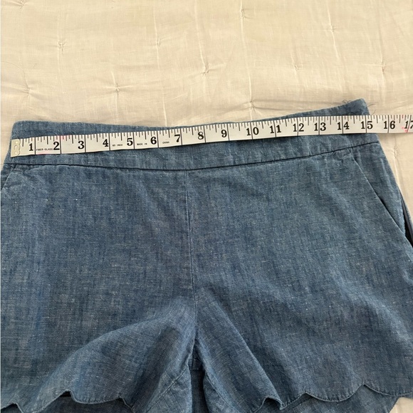 The Loft Blue Scalloped Hem Women's Shorts - Picture 7 of 7